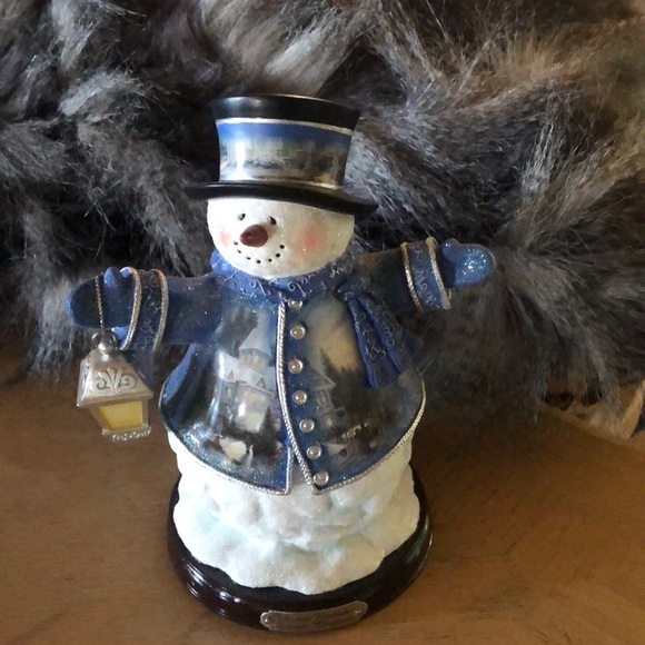 Sweet Thomas Kinkade Victorian Christmas Snowman